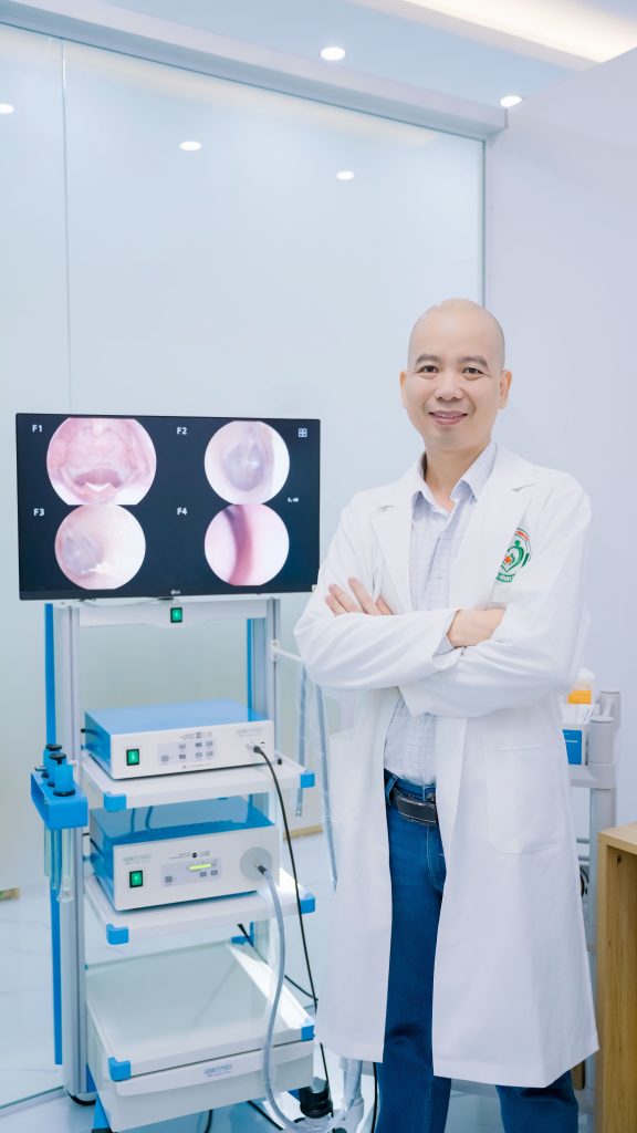 Bác sĩ Lê Xuân Dương khám Tai Mũi Họng cho trẻ 0–6 tuổi tại phòng khám